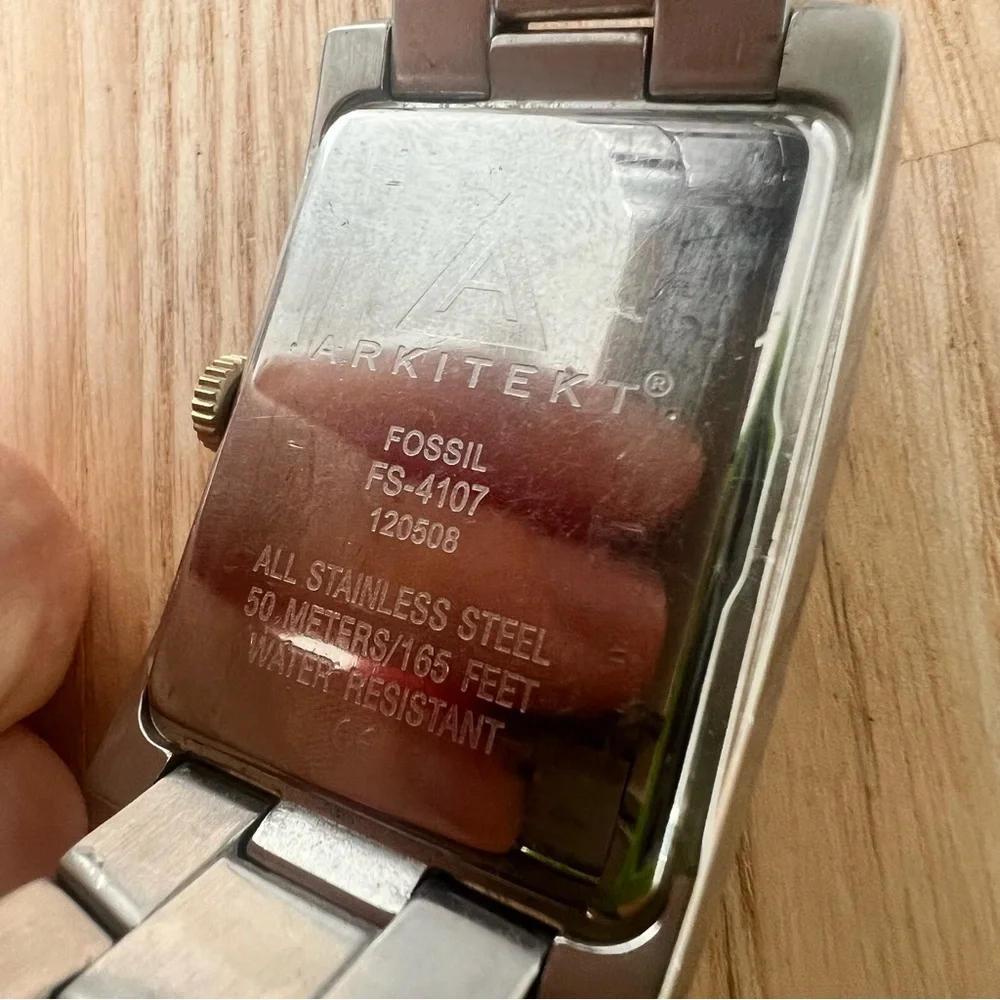 Fossil arkitekt men’s curvex dress watch NEW BATTERY